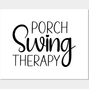 Porch Swing Therapy Tee Shirt Posters and Art